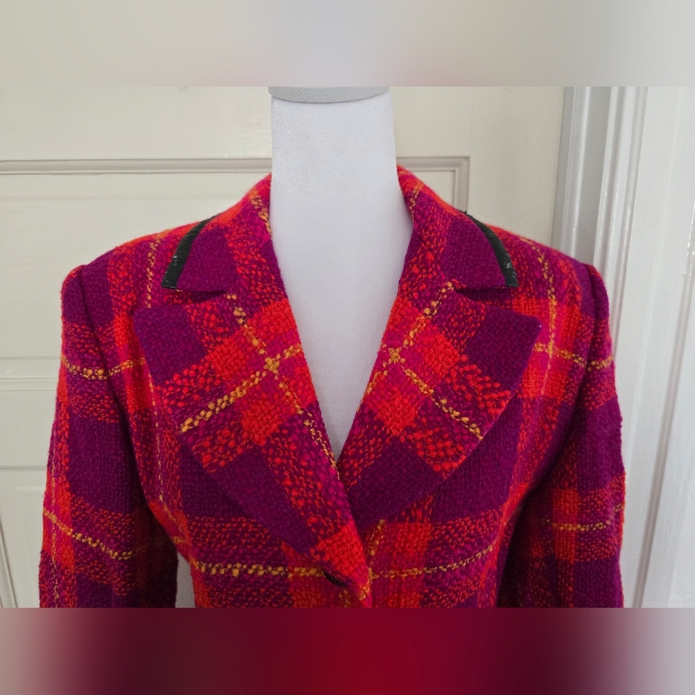 Womenstyl Nouvelle Couture Plaid Tailored Jacket - Picture 3 of 14